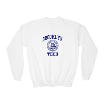 Family - Brooklyn Tech Classic Logo - Youth Crewneck Sweatshirt