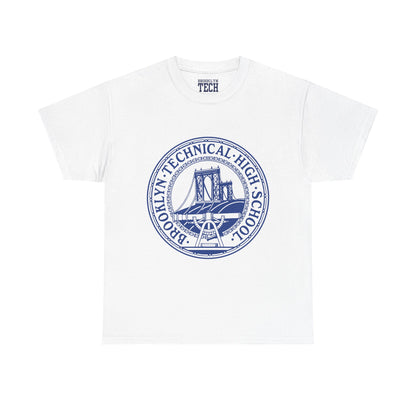 Classic Tech Logo - Blue Graphic - Men's Heavy Cotton T-Shirt