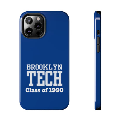 Brooklyn Tech Class Of 1990 Tough Phone Case - Blue
