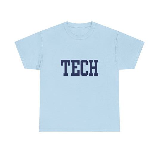 TECH - Classic Font - Men's  Heavy Cotton T-Shirt