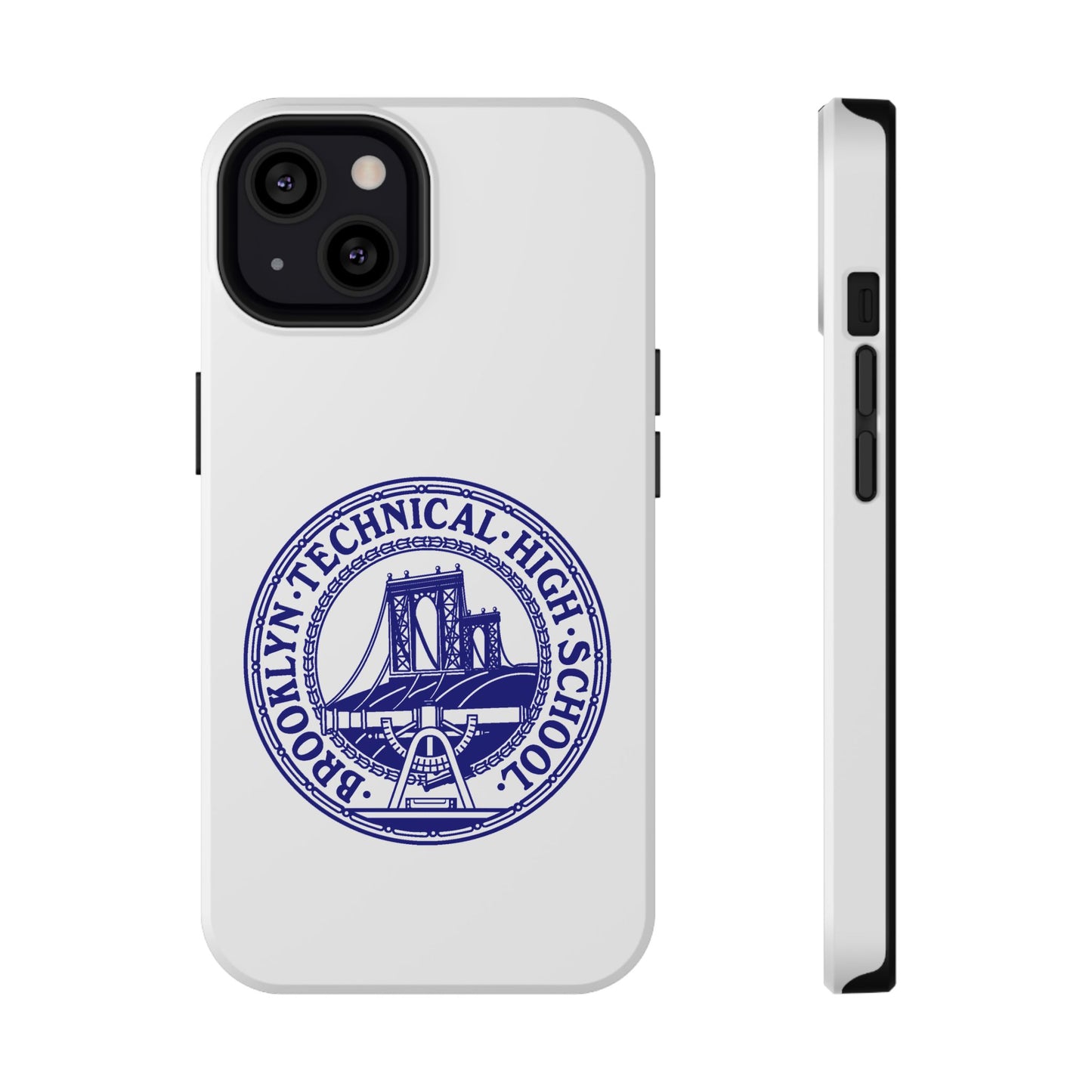 Classic Tech Seal - Impact-Resistant Phone Cases - Iphone Or Samsung - White