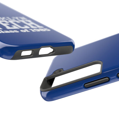 Brooklyn Tech Class Of 1985 Tough Phone Case - Navy-Blue With White Graphics