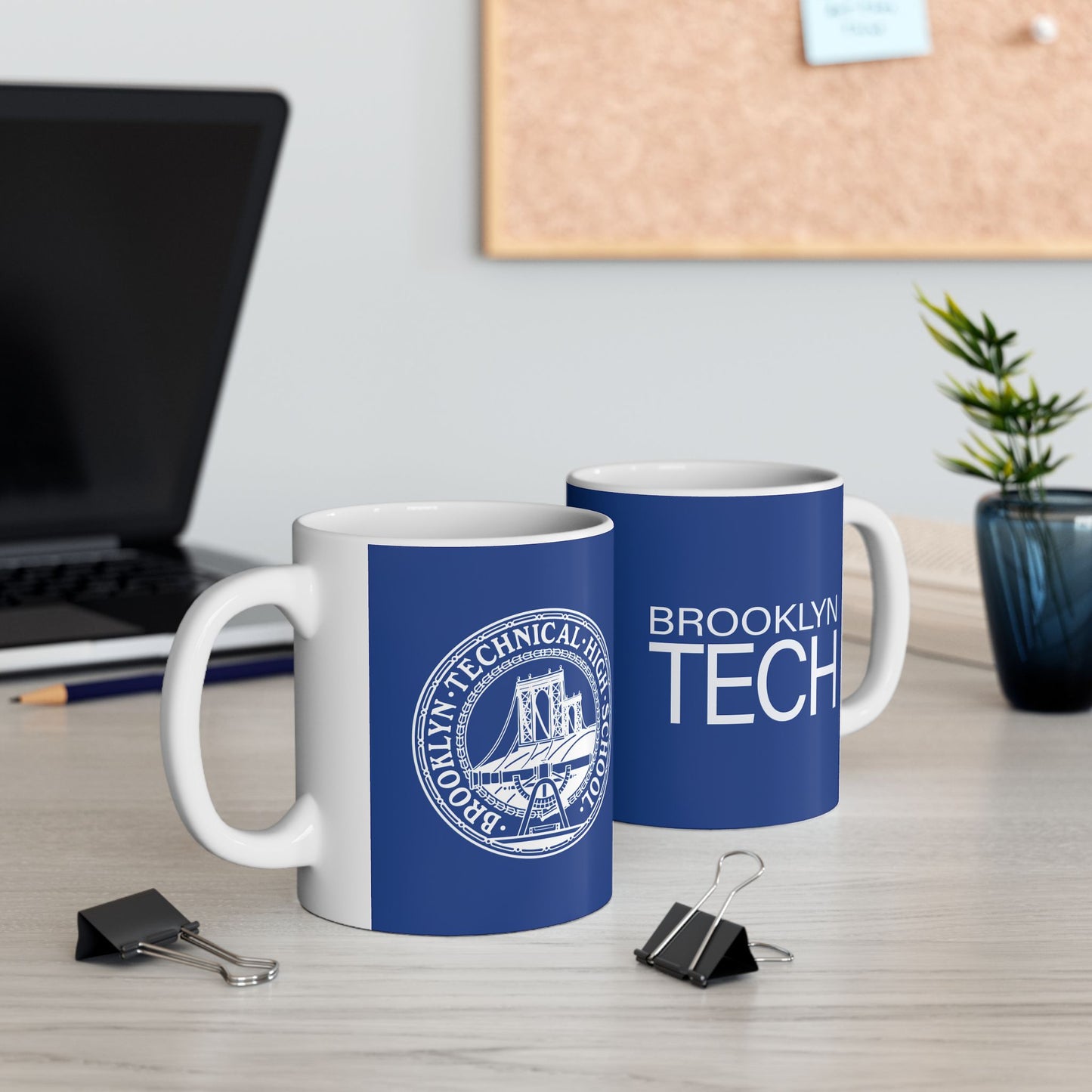 Modern Brooklyn Tech With Classic Tech Logo - Ceramic Mug, (11oz, 15oz)