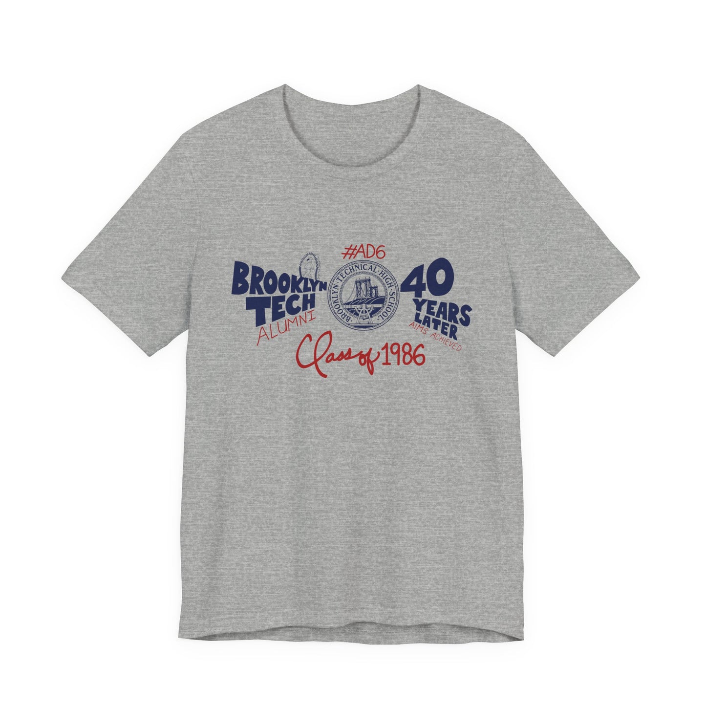 Class of 1986 Commemorative T-Shirt Unisex Jersey Short Sleeve T-Shirt