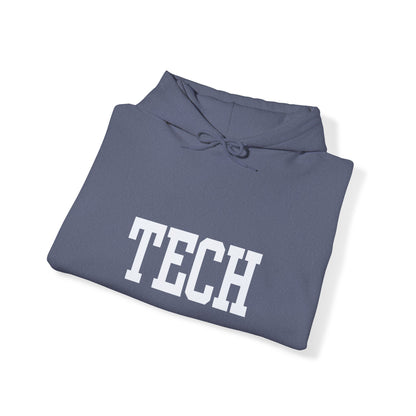 Tech - Classic Font - Men's Heavy Blend Hooded Sweatshirt
