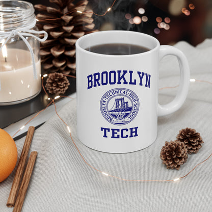 Classic Brooklyn Tech Logo - Ceramic Mug - White