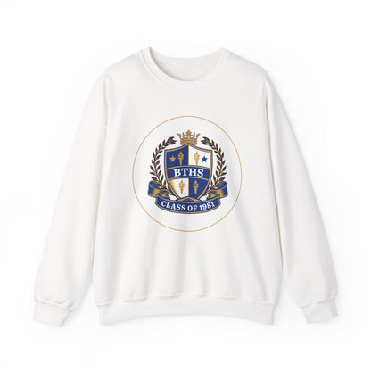 Class of 1981 - Men's Heavy Blend™ Crewneck Sweatshirt - Royal Blue Logo