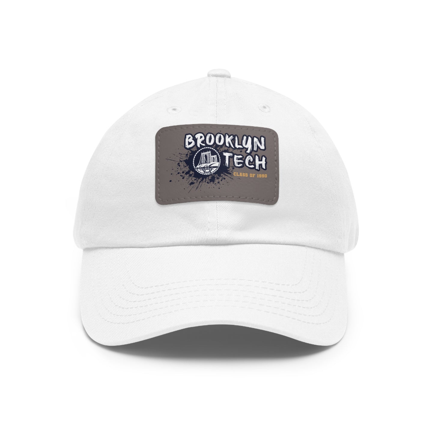 Class Of 1990 Commemorative Hat With Leather Patch (rectangle) - Gold Font