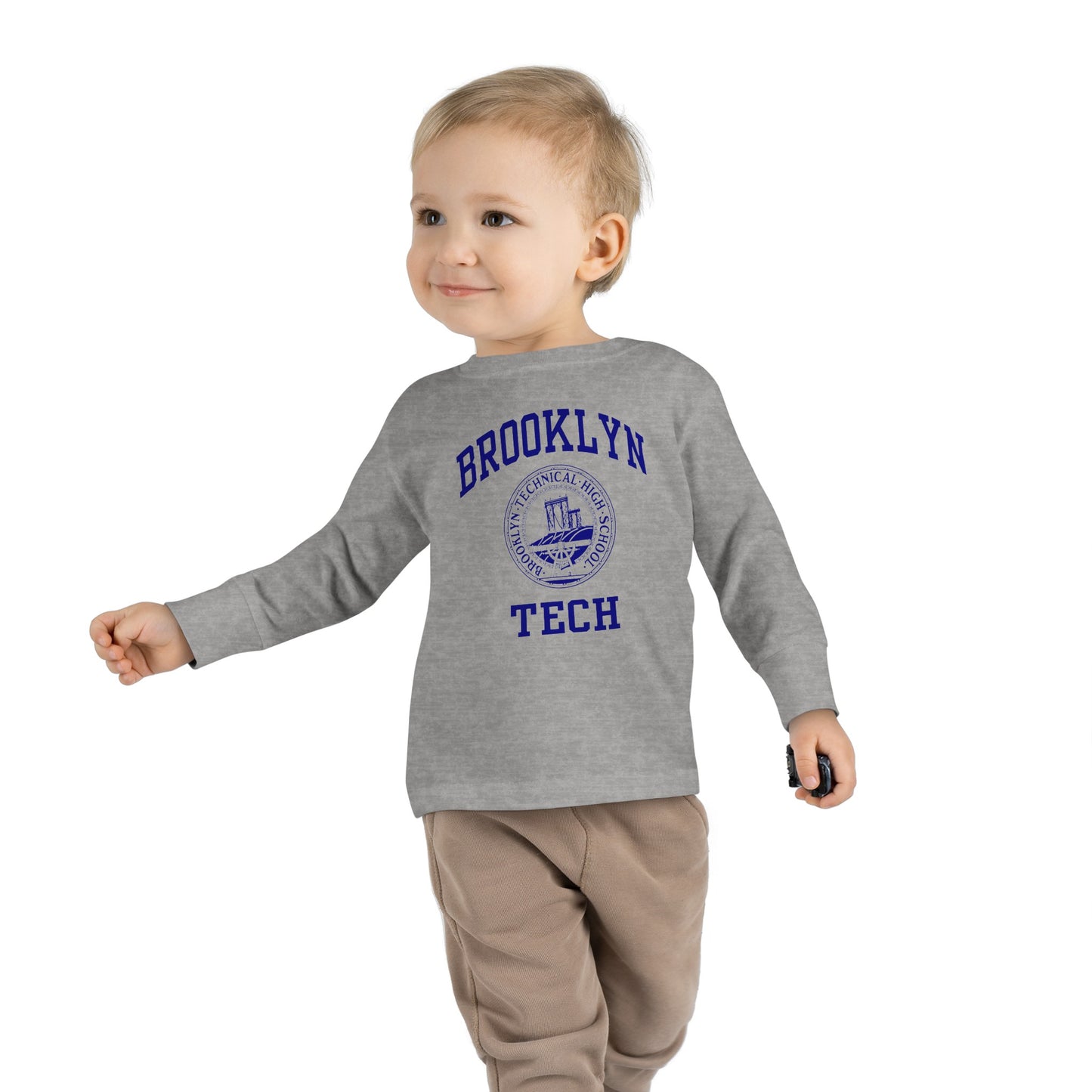 Family - Classic Brooklyn Tech Logo - Toddler Long Sleeve T-Shirt