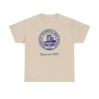 Classic Tech Logo - Men's Heavy Cotton T-Shirt - Class Of 1971