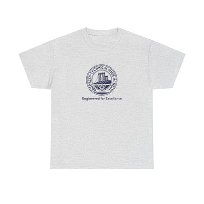 Classic Tech Logo - Engineered for Excellence - Men's Heavy Cotton T-Shirt