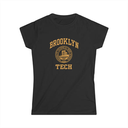 Classic Logo with Brooklyn Tech - Ladies Softstyle T-Shirt