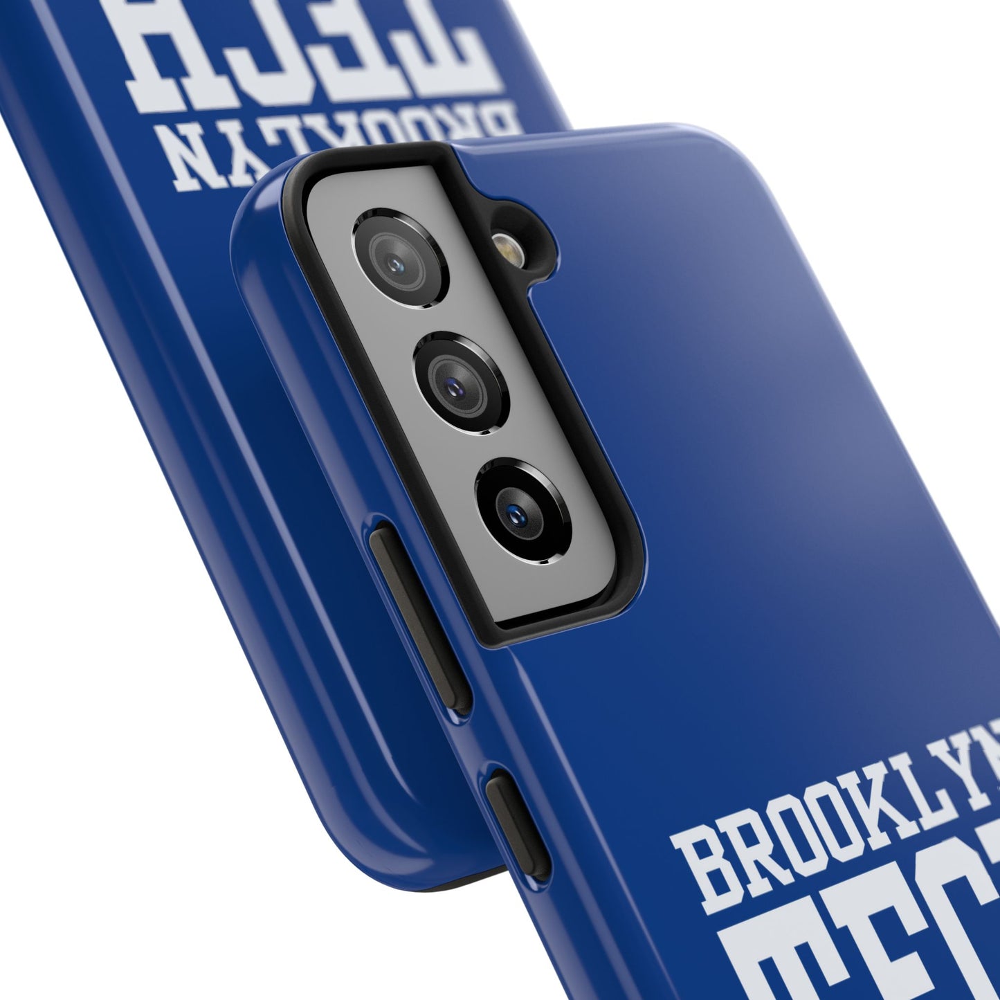 Brooklyn Tech Class Of 1985 Tough Phone Case - Navy-Blue With White Graphics