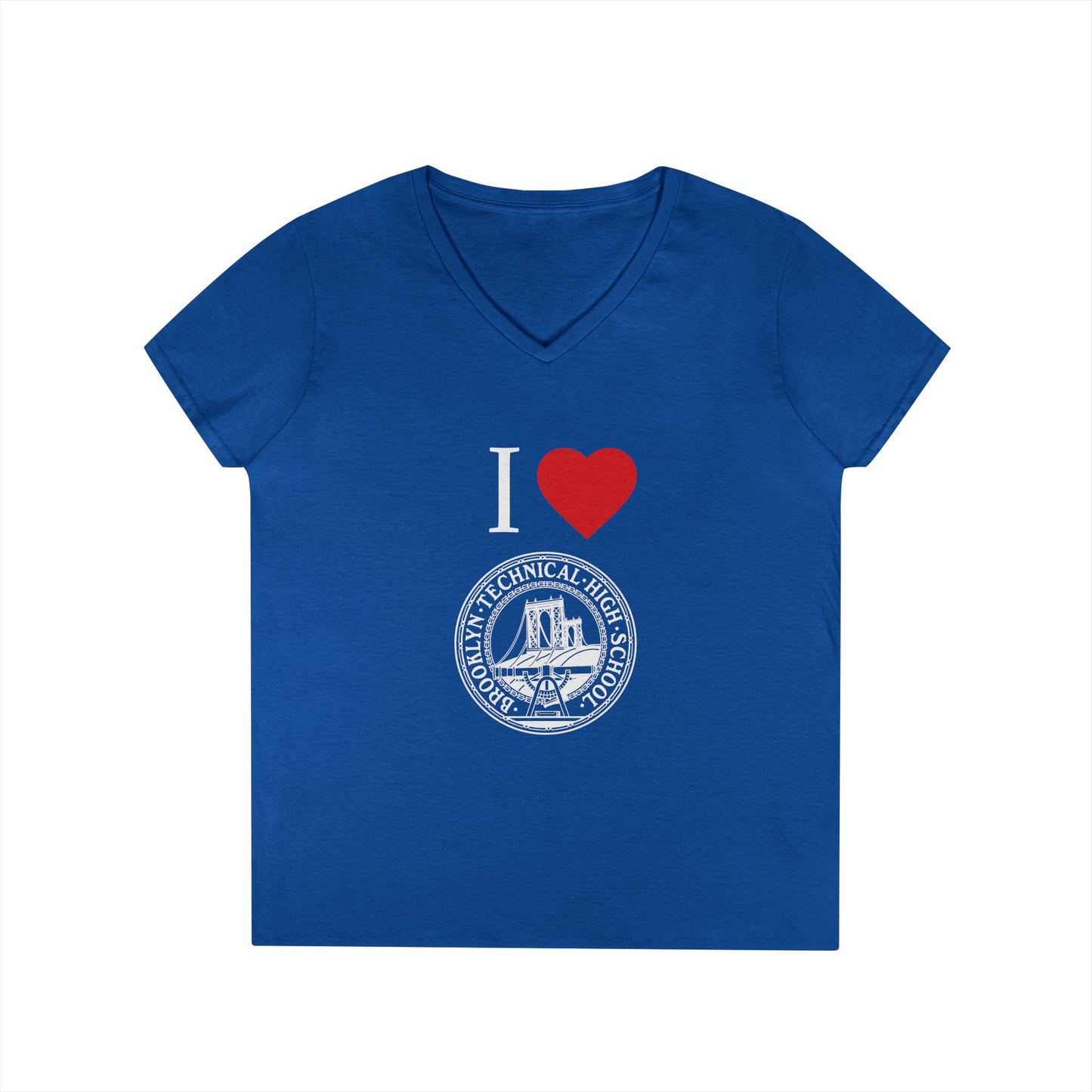Boutique - I Love Brooklyn Tech Ladies' V-Neck T-Shirt