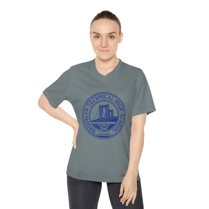 Classic Tech Logo - Ladies Performance V-Neck T-Shirt