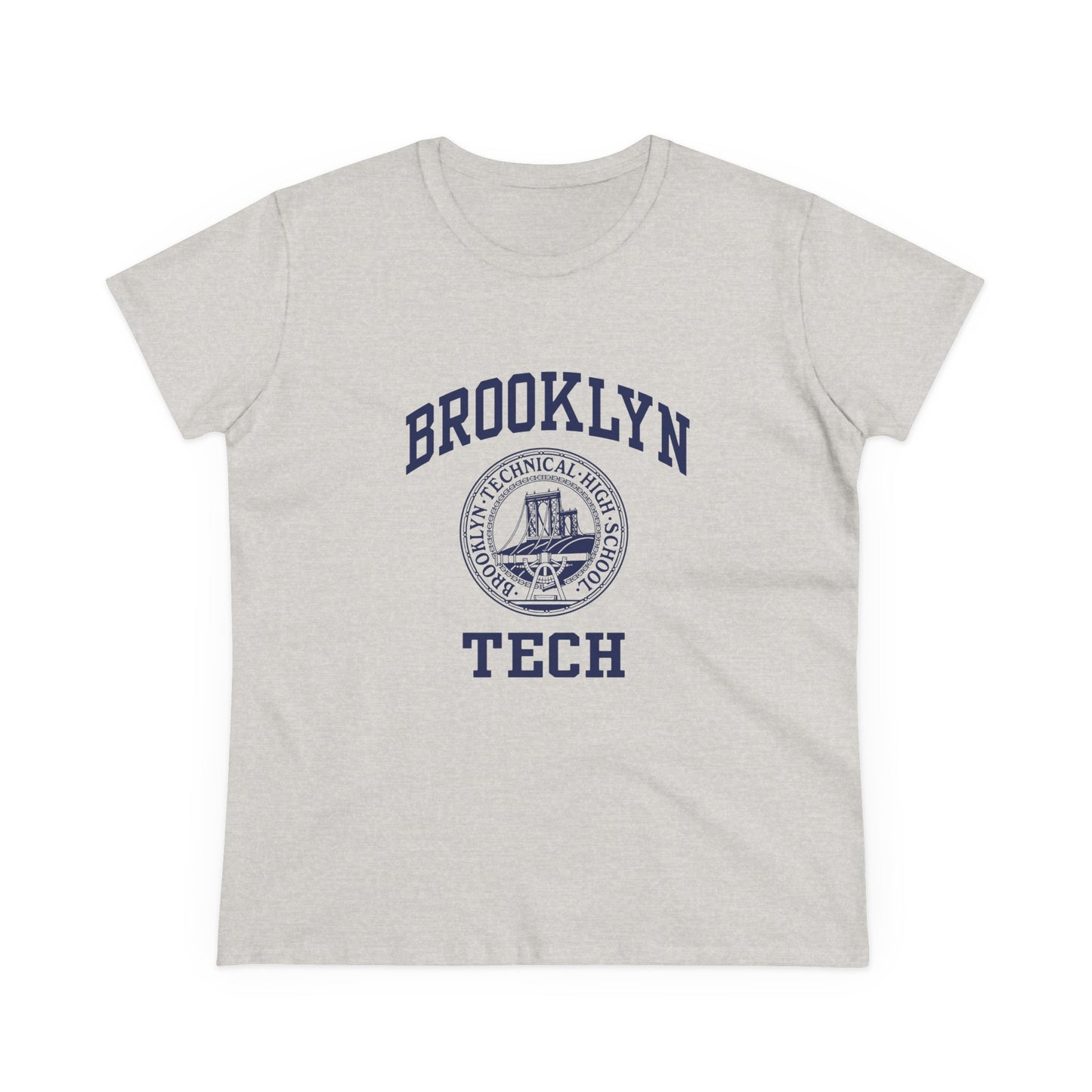 Classic Tech Logo - Ladies Midweight Cotton T-Shirt