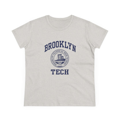 Classic Tech Logo - Ladies Midweight Cotton T-Shirt