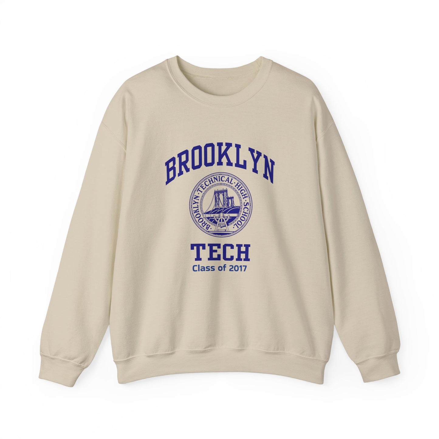 Brooklyn Tech Classic Logo - Men's Heavy Blend™ Crewneck Sweatshirt - Class of 2017