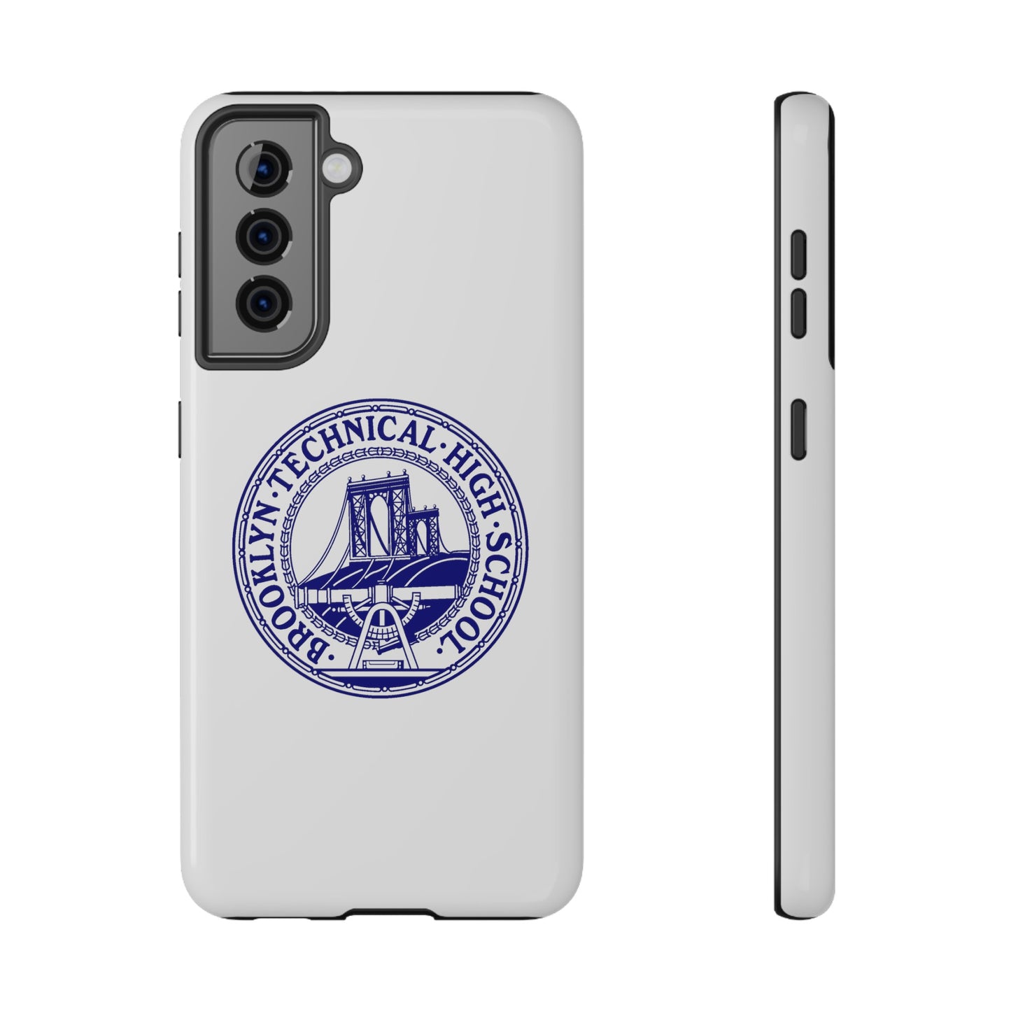 Classic Tech Seal - Impact-Resistant Phone Cases - Iphone Or Samsung - White