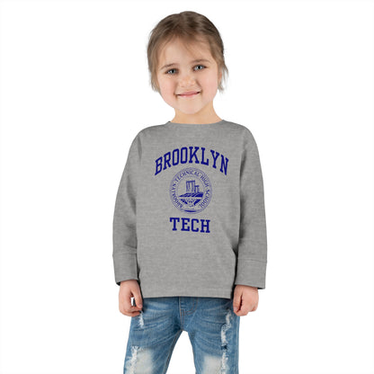 Family - Classic Brooklyn Tech Logo - Toddler Long Sleeve T-Shirt