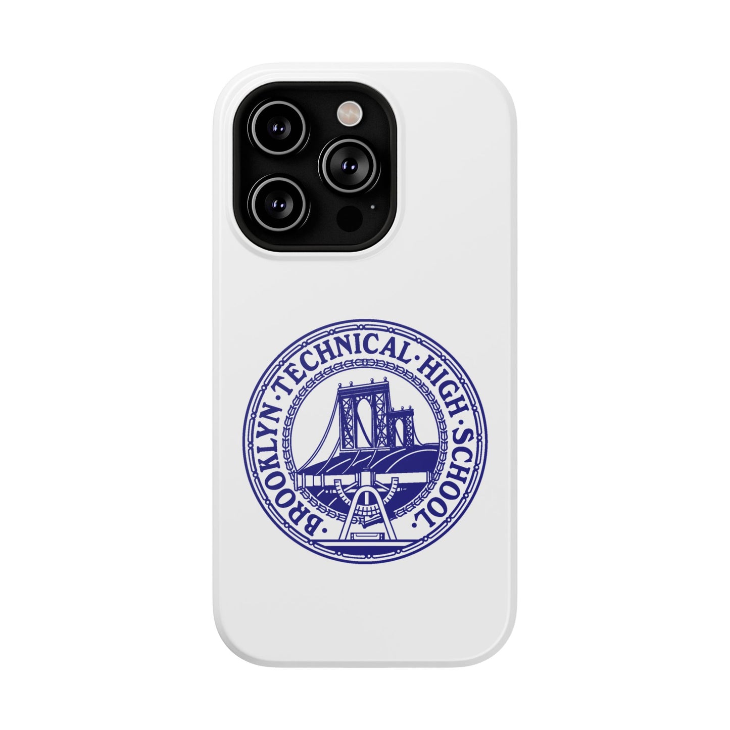 Classic Tech Seal - Impact-Resistant Phone Cases - Iphone Or Samsung - White