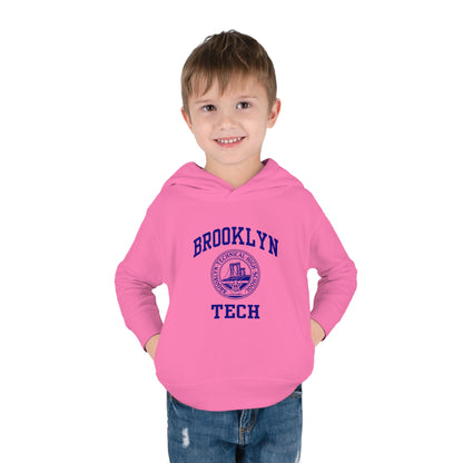 Family - Classic Brooklyn Tech Logo - Toddler Pullover Fleece Hoodie