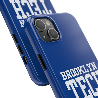 Brooklyn Tech Class of 1995 Tough Phone Case - Blue with white graphics