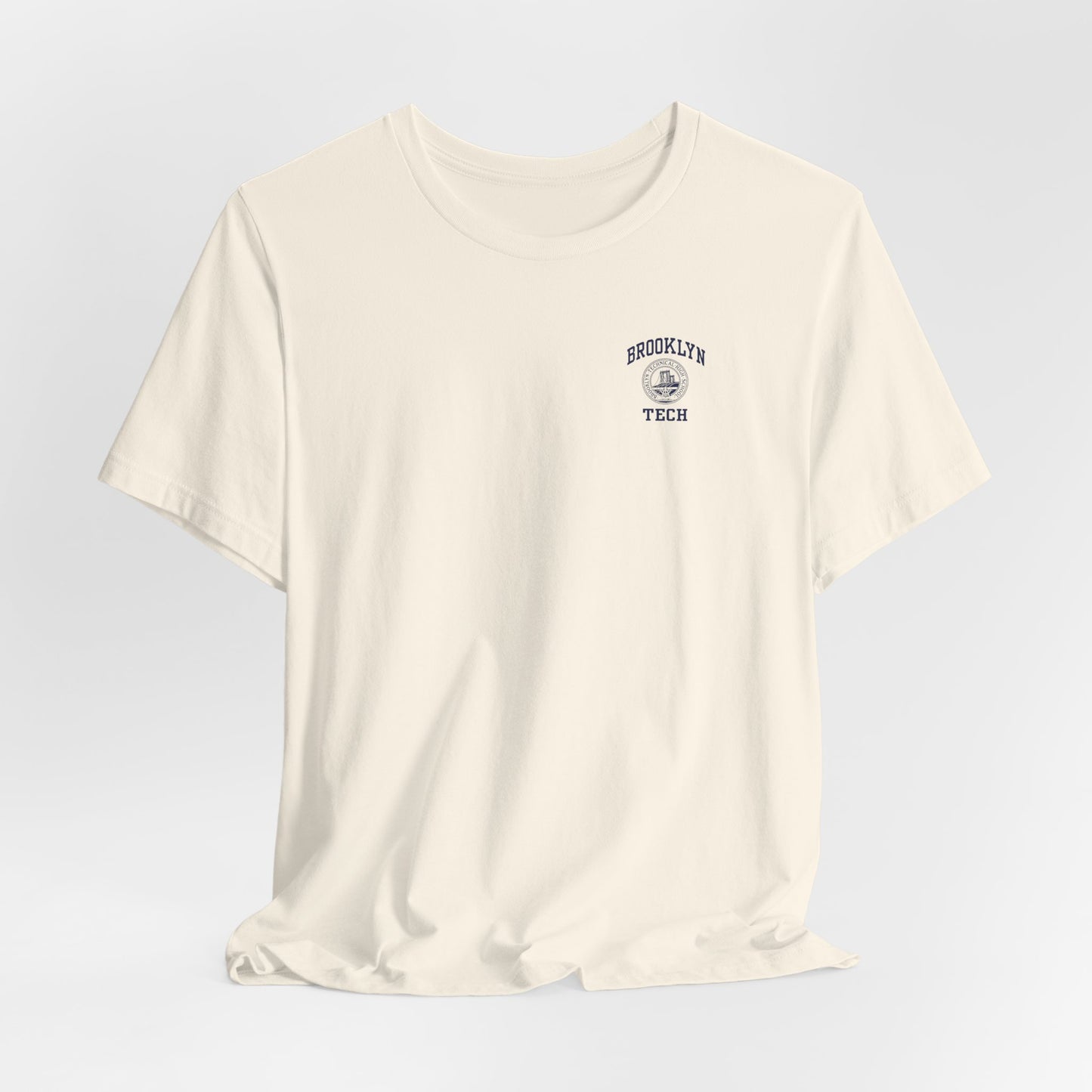 Classic Logo with Brooklyn Tech on Left Chest - Men's Bella + Canvas Short Sleeve Jersey T-Shirt