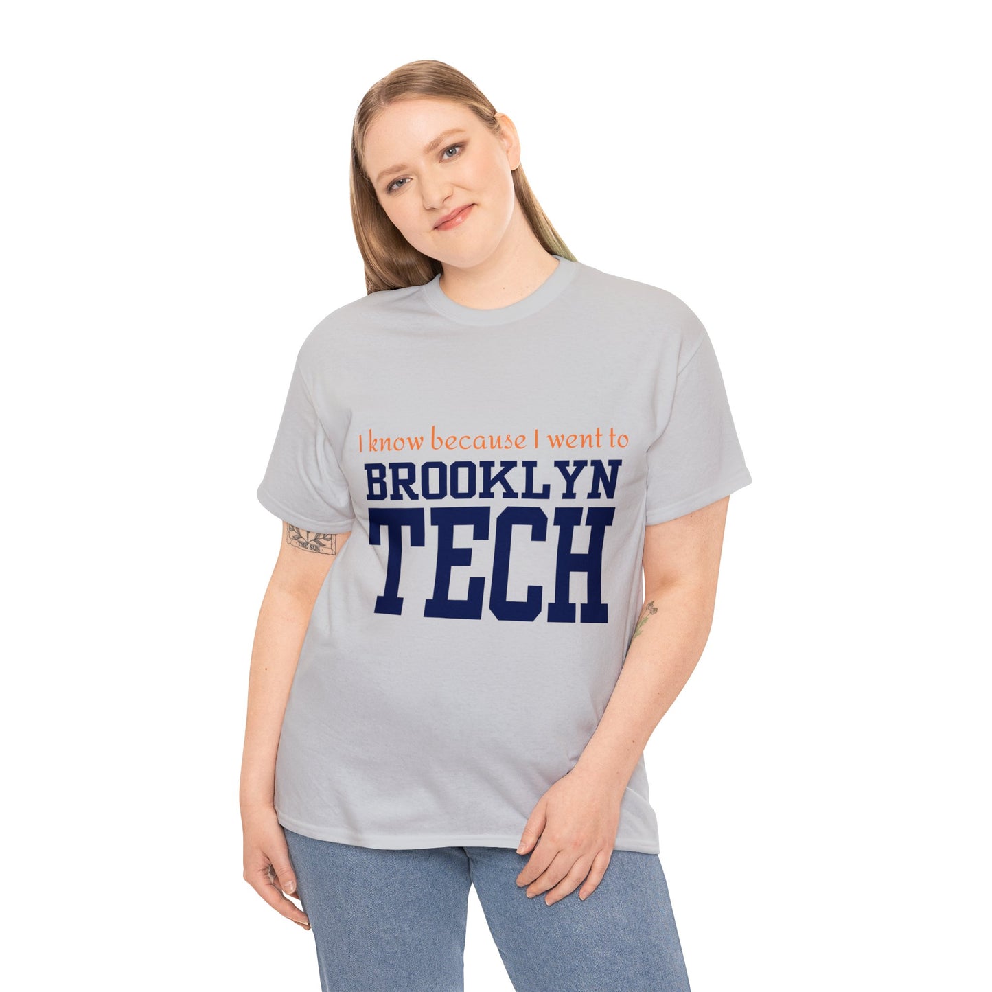 Boutique - I Know Because I Went To Brooklyn Tech - Men's Heavy Cotton T-Shirt