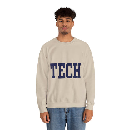 Tech - Classic Font - Men's Heavy Blend Crewneck Sweatshirt