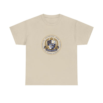 Class of 1981 45 Years Strong Men's Heavy Cotton T-Shirt - Navy Blue Logo