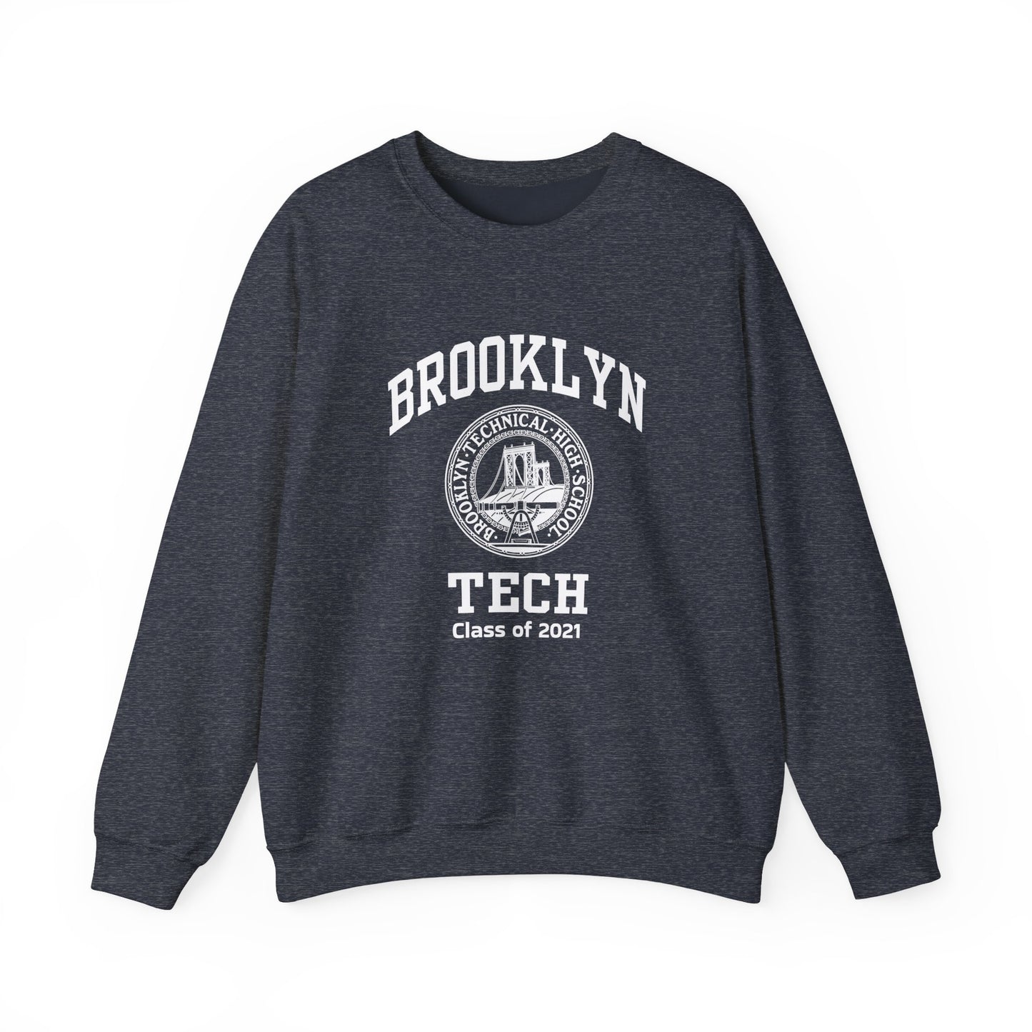 Brooklyn Tech Classic Logo - Men's Heavy Blend™ Crewneck Sweatshirt - Class Of 2021