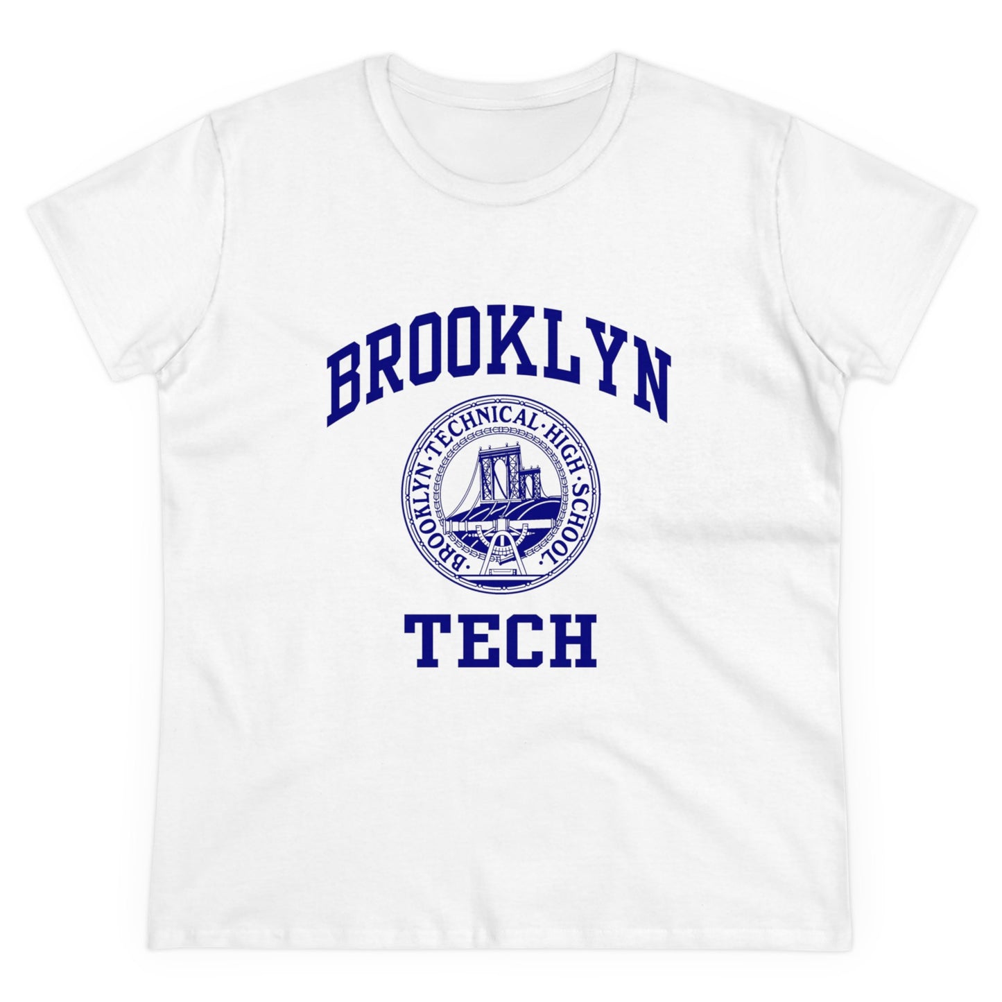 Classic Tech Logo - Ladies Midweight Cotton T-Shirt