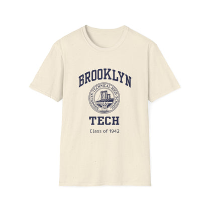 Class of 1942 - Classic Logo with Brooklyn Tech - Gildan Softstyle T-Shirt