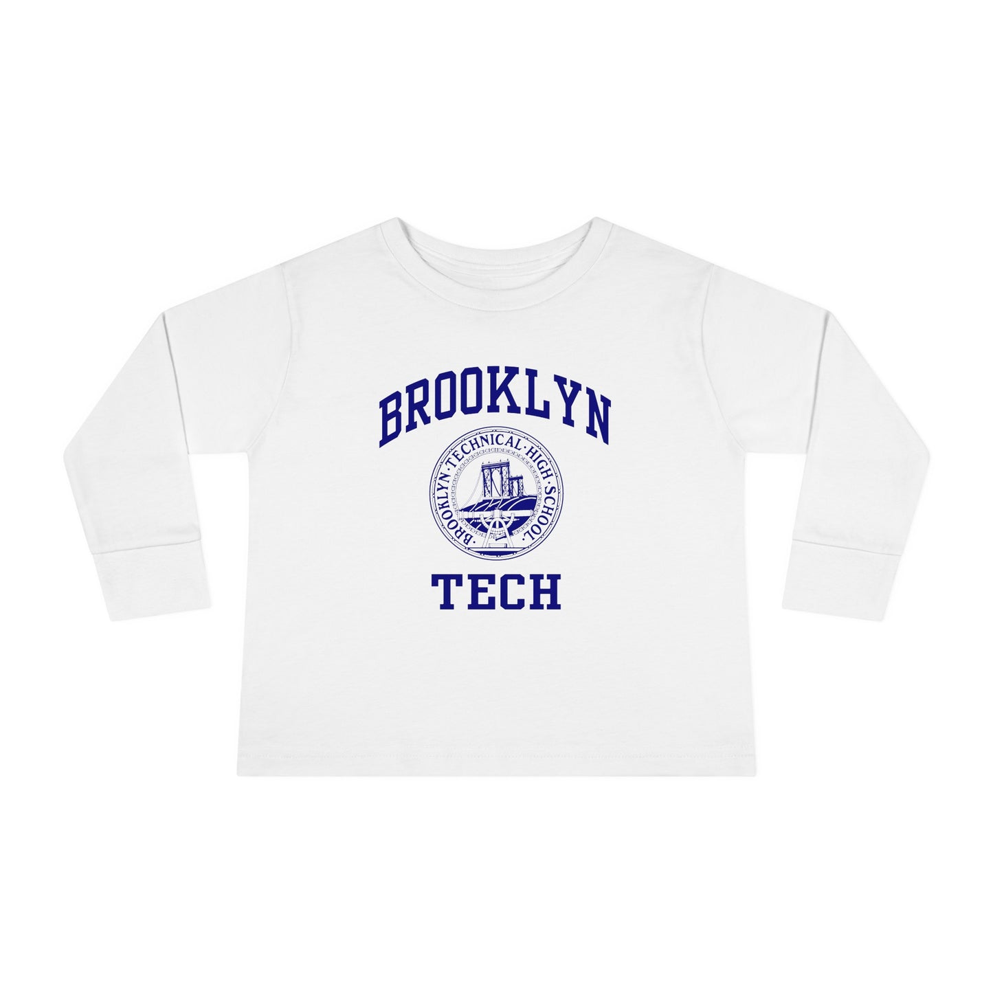 Family - Classic Brooklyn Tech Logo - Toddler Long Sleeve T-Shirt