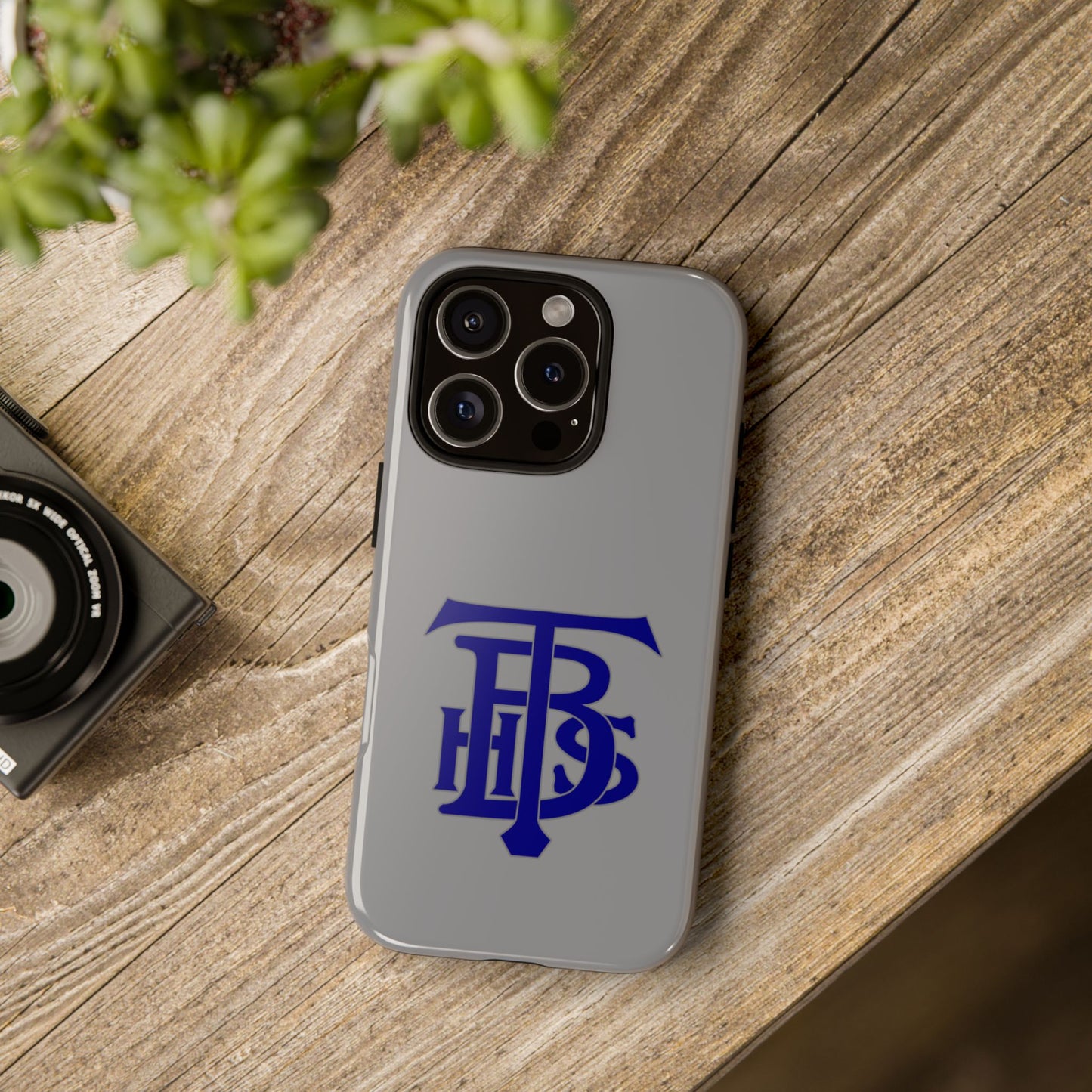 Stacked Logo - Tough Phone Cases - Gray - iPhones