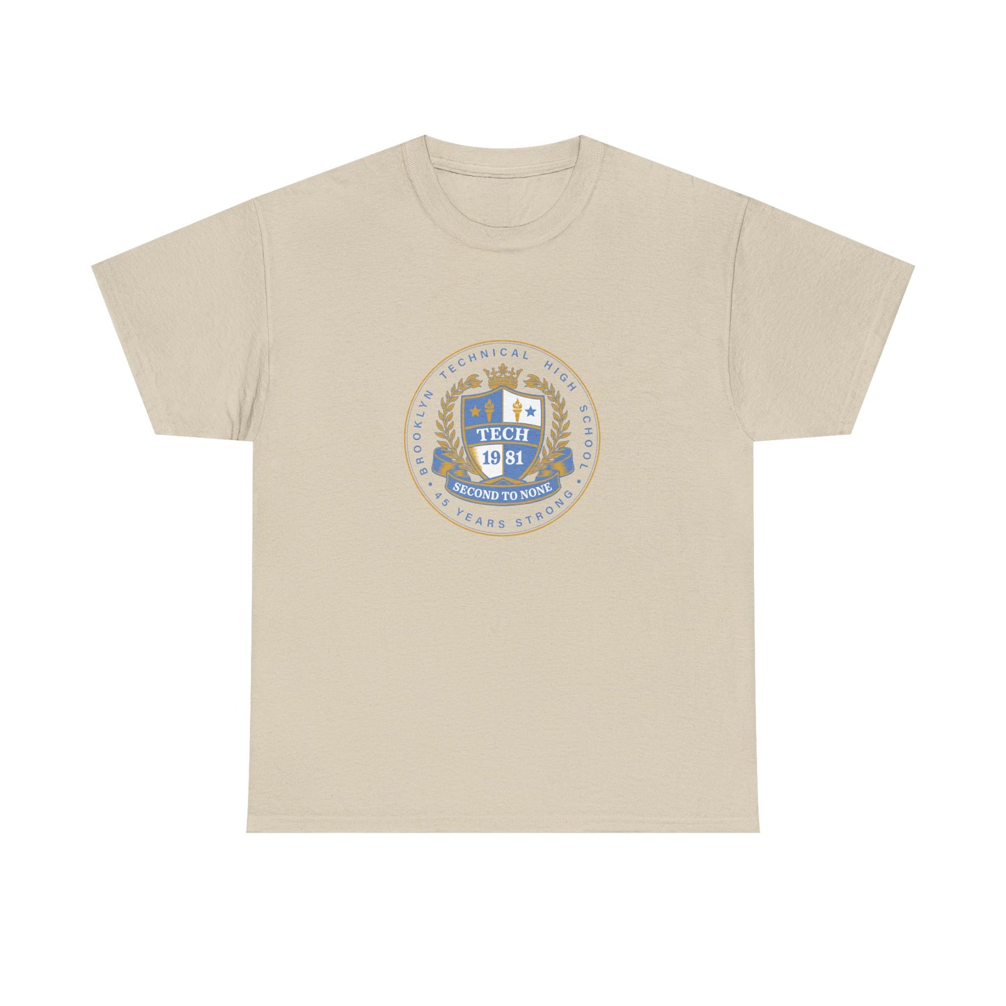 Class of 1981 45 Years Strong - Men's Heavy Cotton T-Shirt - Light Blue Logo