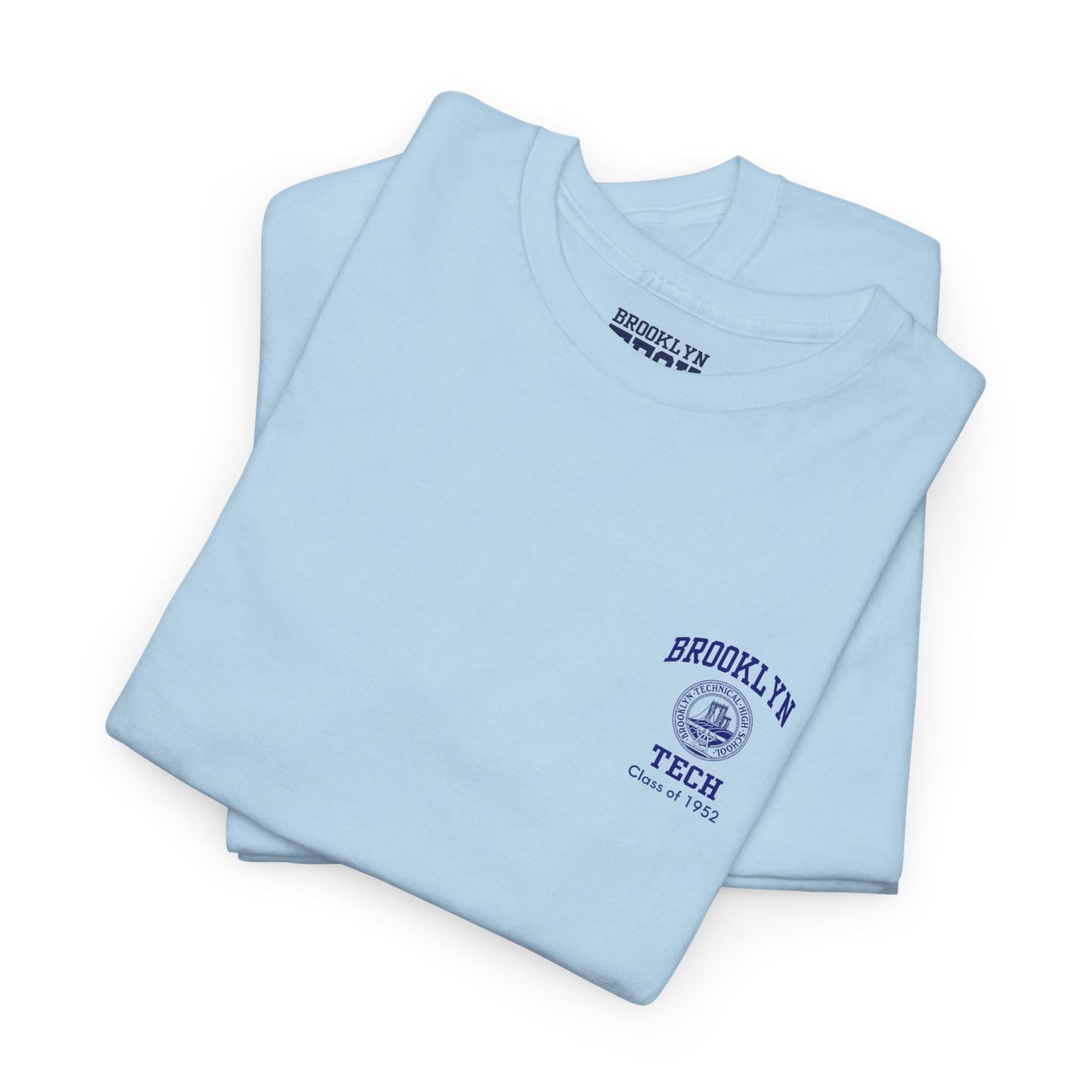 Classic Brooklyn Tech on Left Chest - Heavy Cotton Men's T-Shirt - Class of 1952