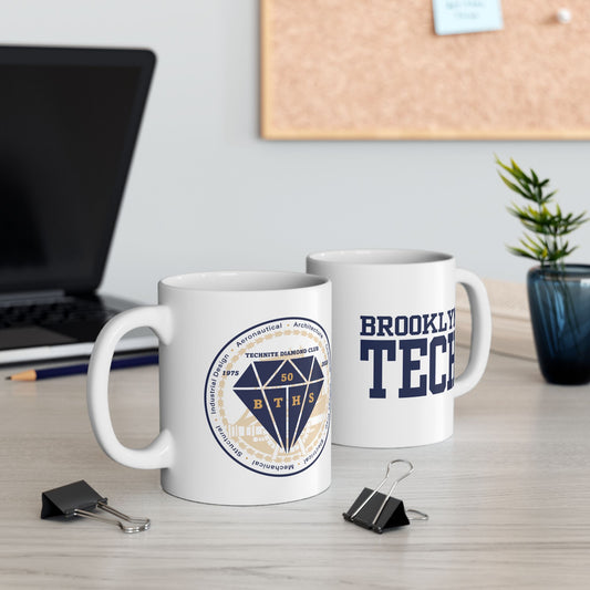 Class of 1975 Commemorative Ceramic Mug, (11oz, 15oz) - Blue & Gold fonts