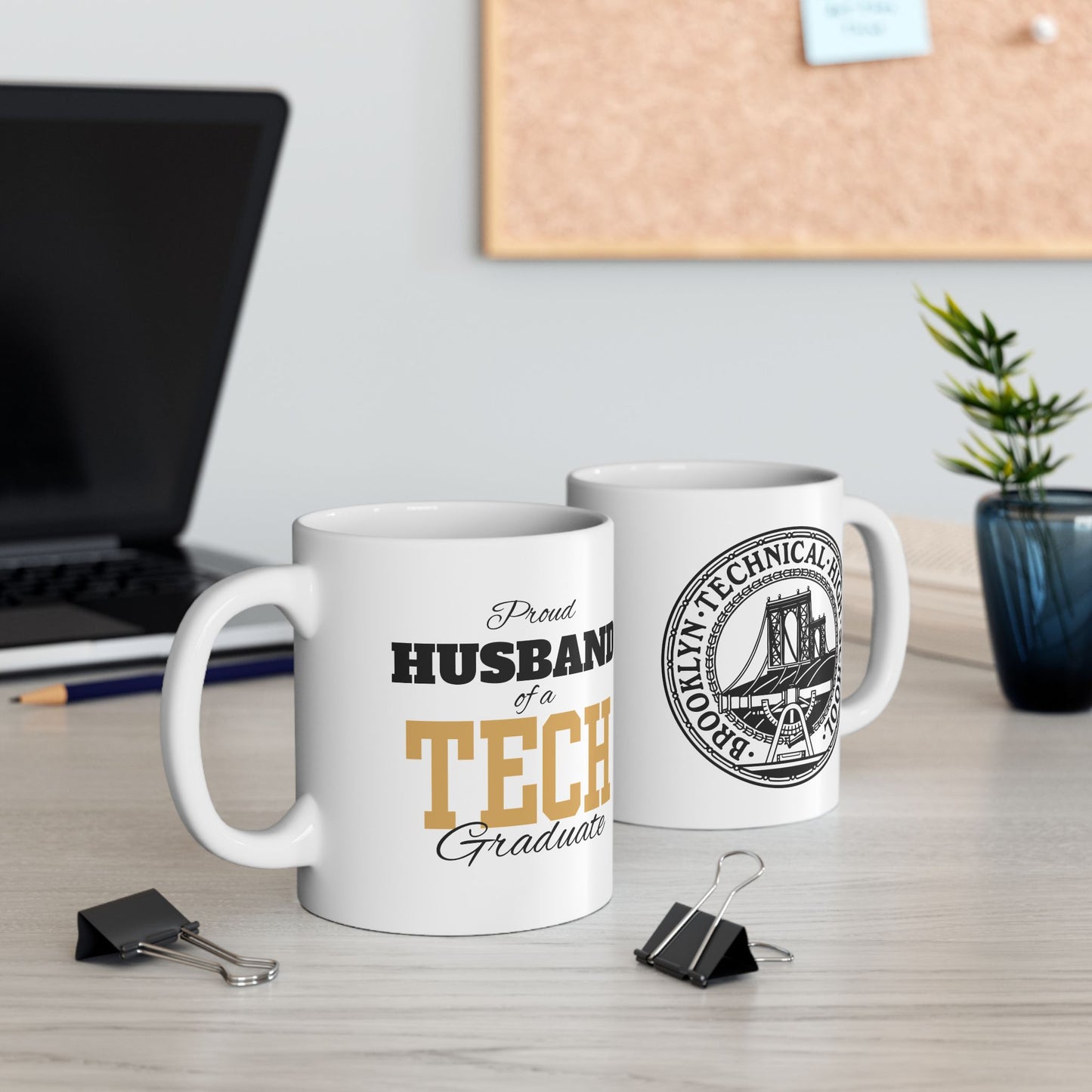 Proud Husband Of A Tech Graduate - Ceramic Mug, (11oz, 15oz)