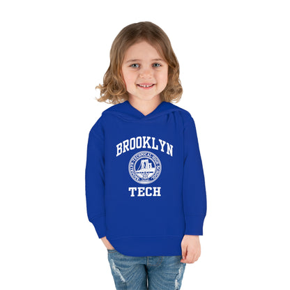 Family - Classic Brooklyn Tech Logo - Toddler Pullover Fleece Hoodie