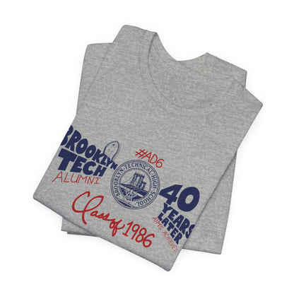 Class of 1986 Commemorative T-Shirt Unisex Jersey Short Sleeve T-Shirt