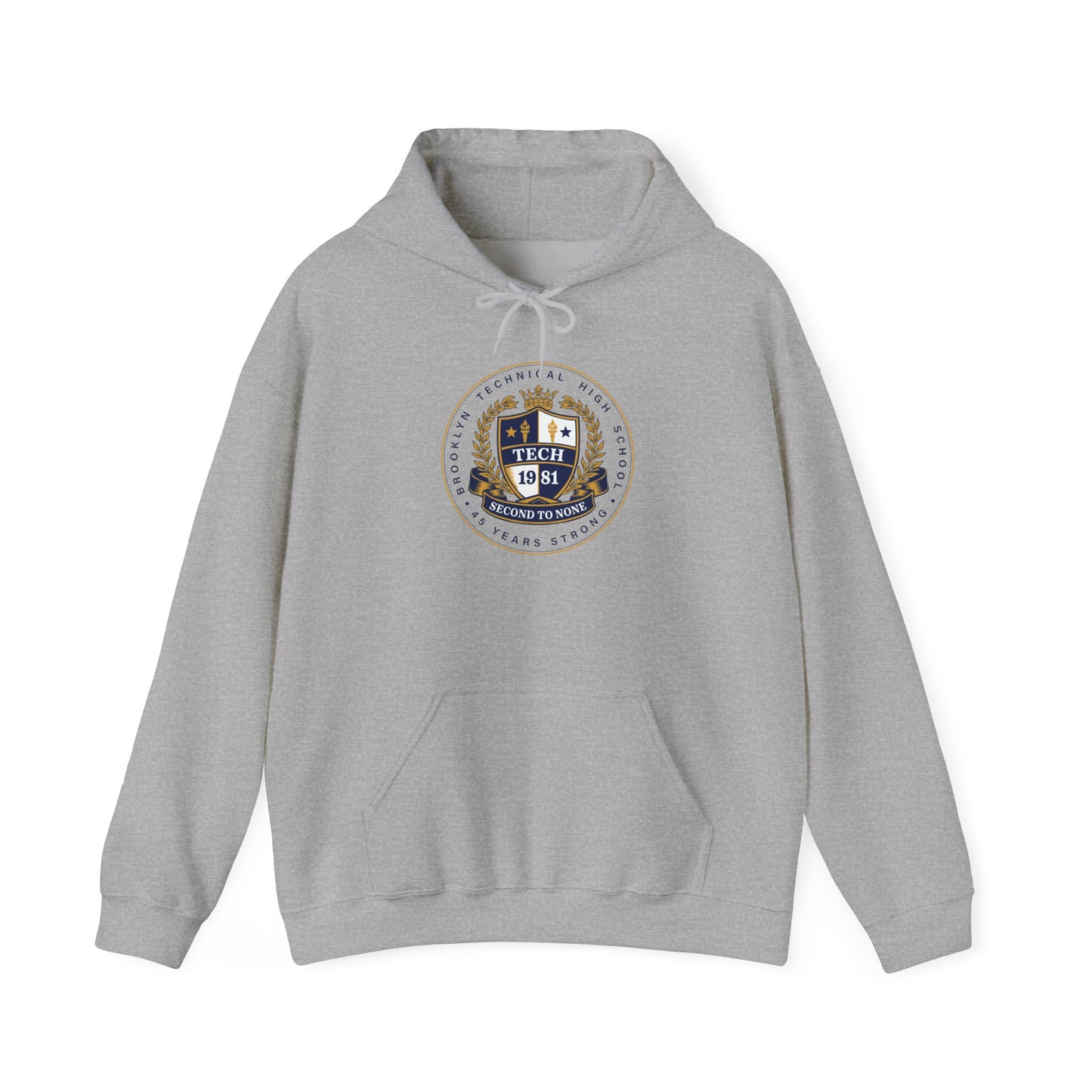 Class of 1981 Gildan Unisex Heavy Blend™ Hooded Sweatshirt - Navy Blue Logo