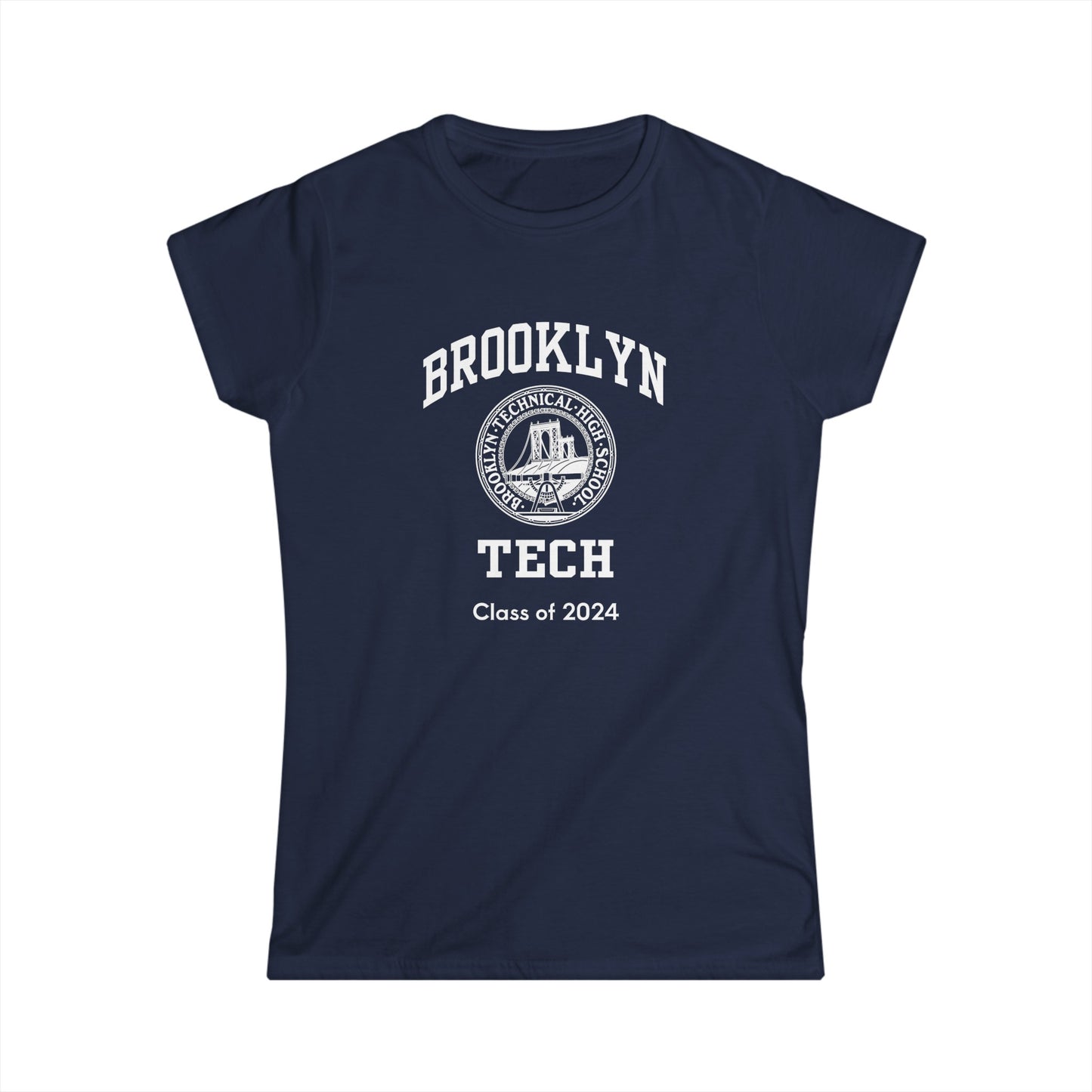 Classic Tech Logo - Ladies Softstyle T-Shirt - Class Of 2024