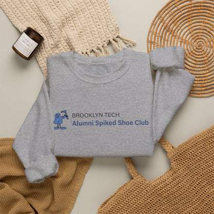 Brooklyn Tech Alumni Spiked Shoe Club Crewneck Sweatshirt - Rectangular Logo