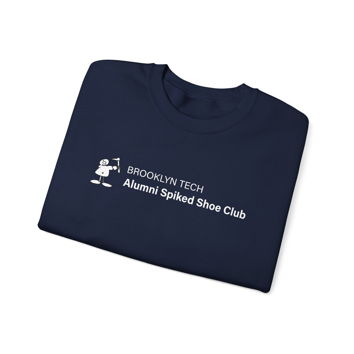 Brooklyn Tech Alumni Spiked Shoe Club Crewneck Sweatshirt - Rectangular Logo
