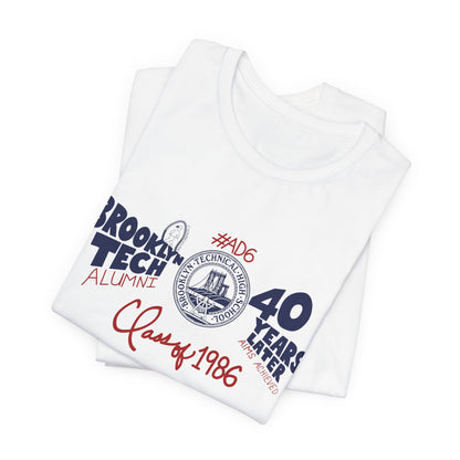 Class of 1986 Commemorative T-Shirt Unisex Jersey Short Sleeve T-Shirt