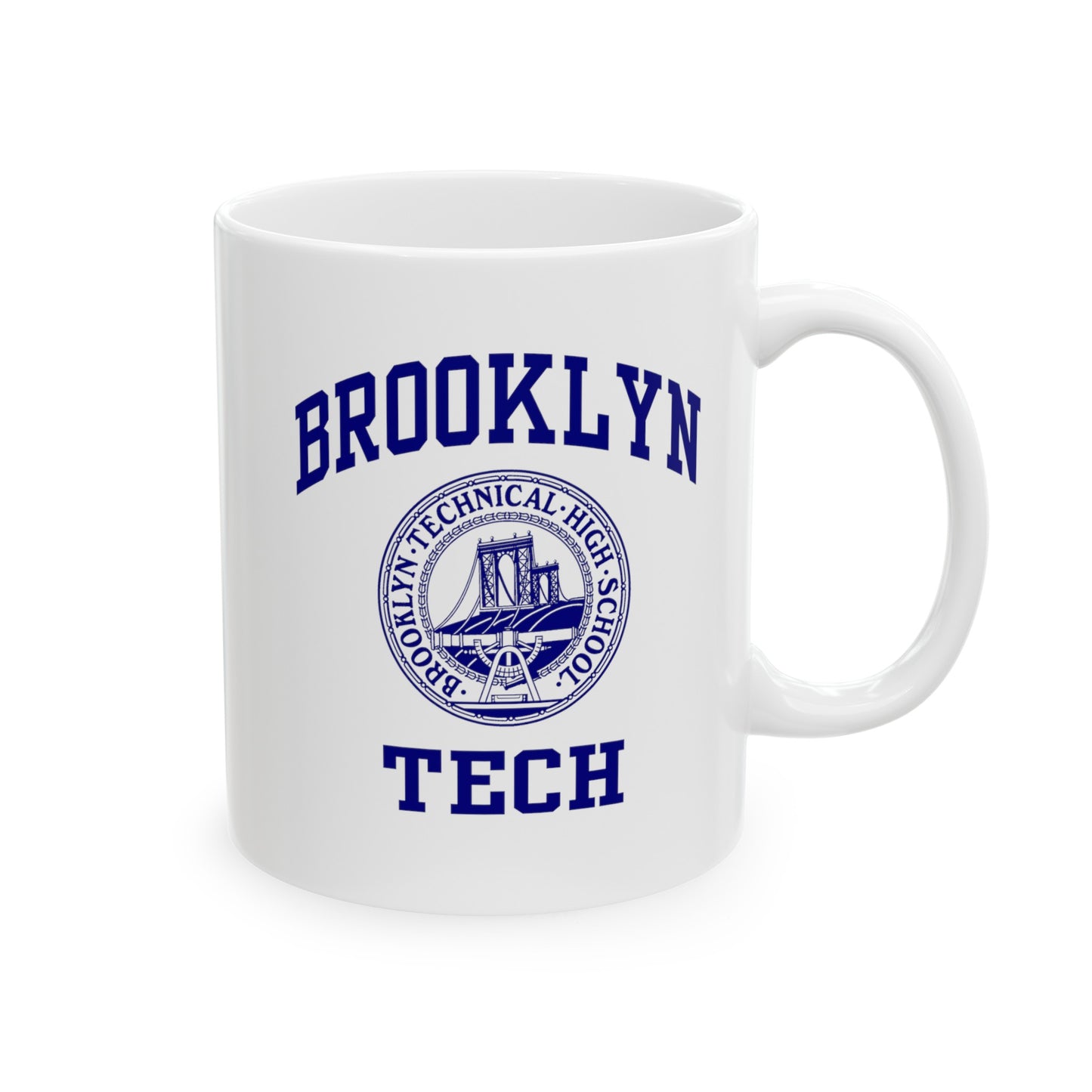 Classic Brooklyn Tech Logo - Ceramic Mug - White