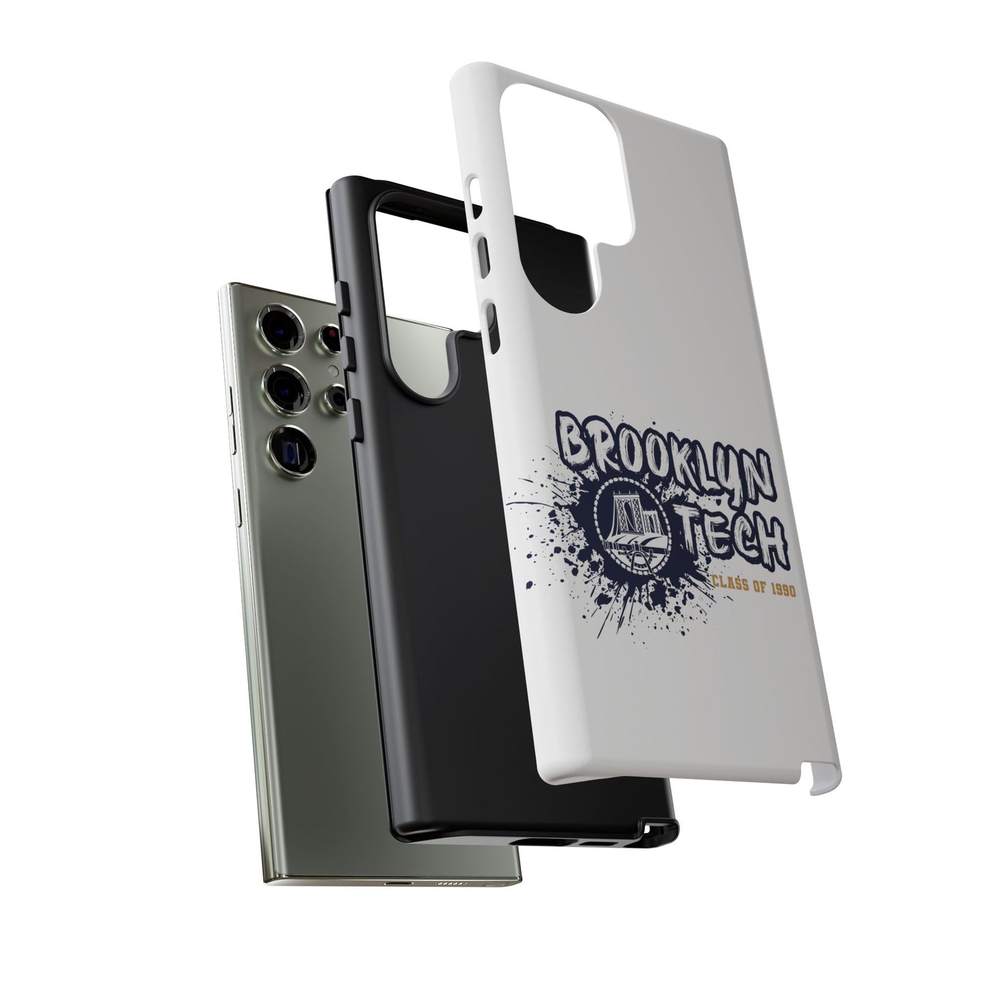 Class Of 1990 Commemorative Tough Cases - Apple & Samsung Only - Gold Font On White Background