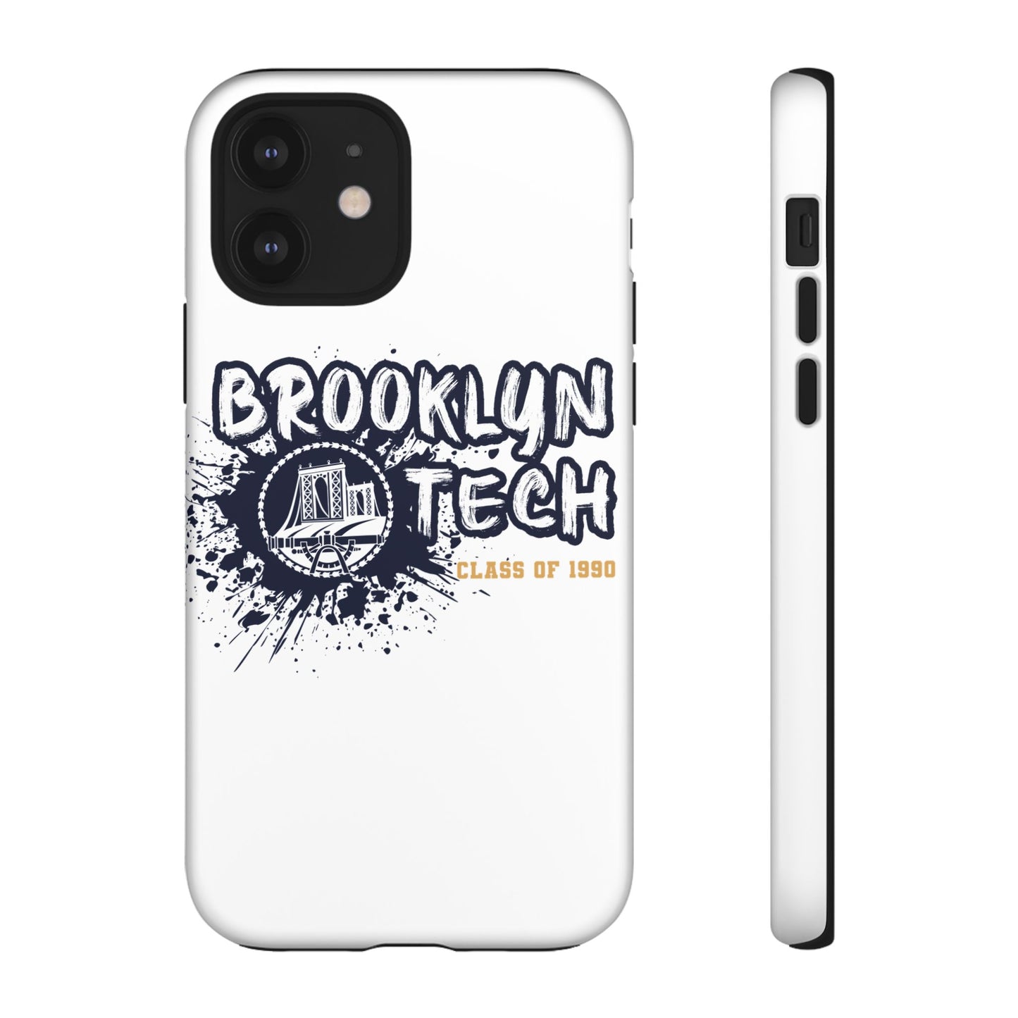 Class Of 1990 Commemorative Tough Cases - Apple & Samsung Only - Gold Font On White Background